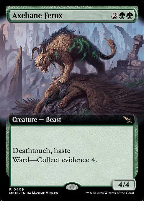 [Foil] MKM 409 Axebane Ferox (Extended Art) R