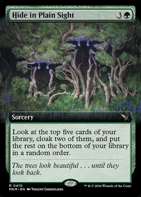 [Foil] MKM 410 Hide in Plain Sight (Extended Art) R