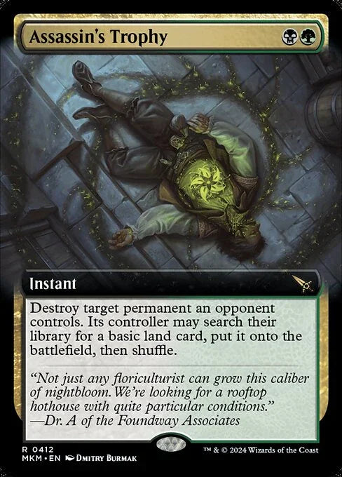 [Foil] MKM 412 Assassin's Trophy (Extended Art) R