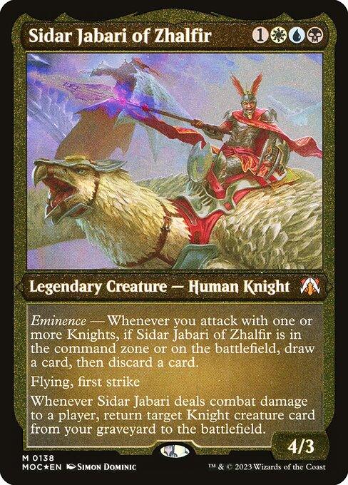 MOC 138 Sidar Jabari of Zhalfir (Display Commander - Not Tournament Legal) M