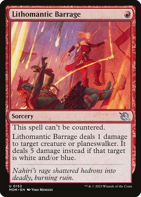 [Foil] MOM 152 Lithomantic Barrage U