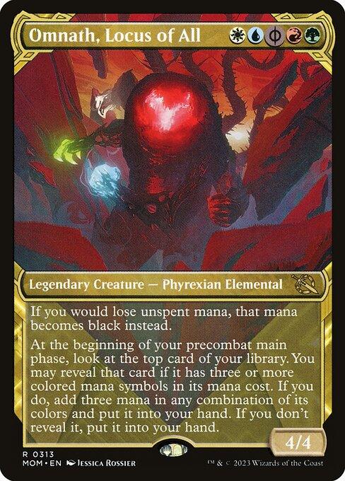 [Foil] MOM 313 Omnath, Locus of All (0313 - Showcase) R