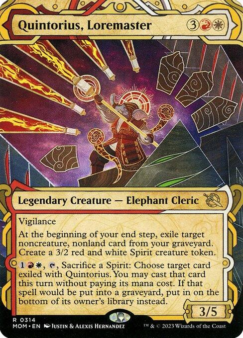 [Foil] MOM 314 Quintorius, Loremaster (0314 - Showcase) R