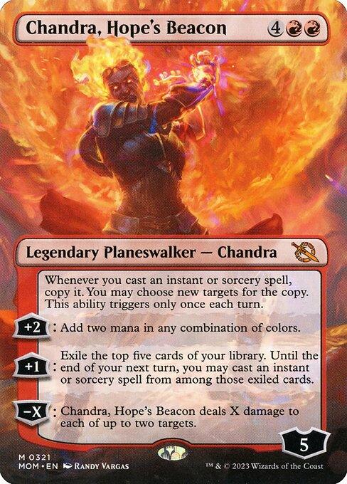 [Foil] MOM 321 Chandra, Hope's Beacon (0321 - Borderless) M