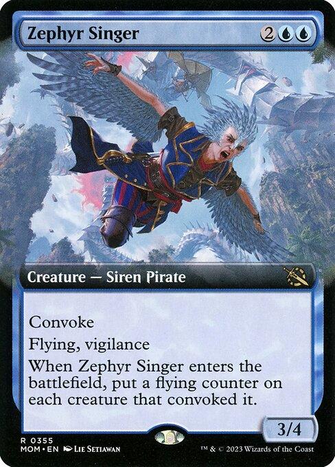 [Foil] MOM 355 Zephyr Singer (0355 - Extended Art) R