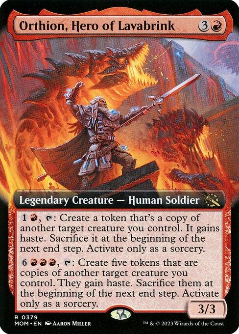 MOM 379 Orthion, Hero of Lavabrink (0379 - Extended Art) R
