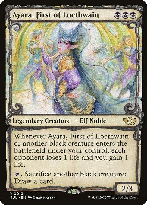 [Foil] MUL 013 Ayara, First of Locthwain R