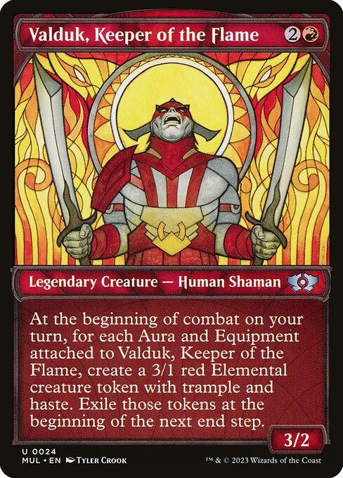 [Foil] MUL 024 Valduk, Keeper of the Flame U
