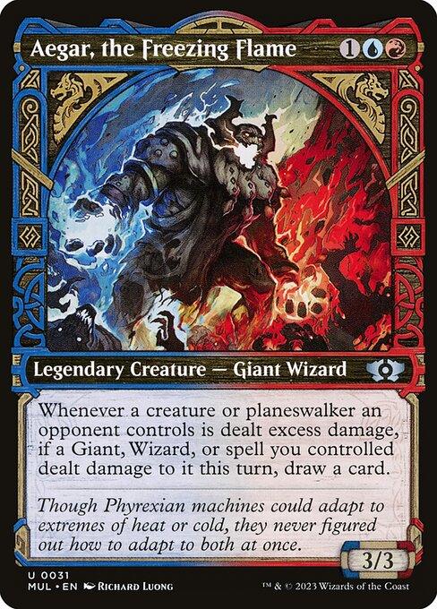 [Foil] MUL 031 Aegar, the Freezing Flame U