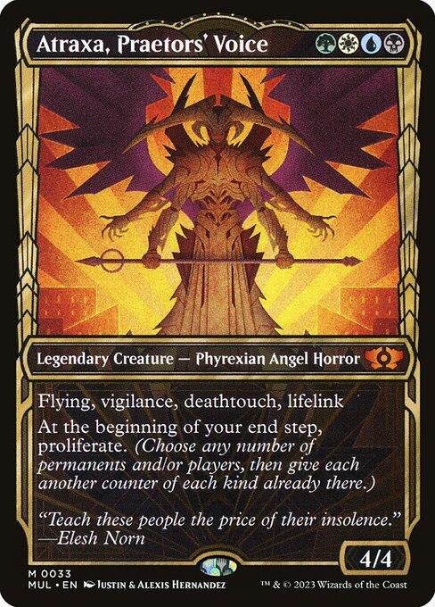 [Foil] MUL 033 Atraxa, Praetors' Voice M
