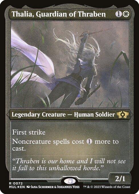 [Foil Etched] MUL 072 Thalia, Guardian of Thraben (0072 - Foil Etched) R