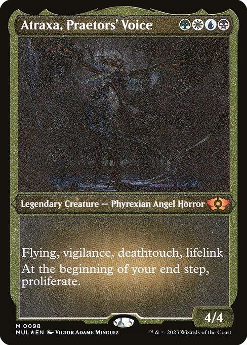 [Foil Etched] MUL 098 Atraxa, Praetors' Voice (0098 - Foil Etched) M