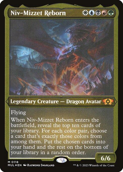 [Foil Etched] MUL 118 Niv-Mizzet Reborn (0118 - Foil Etched) M