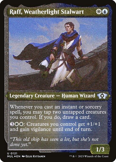 [Foil Etched] MUL 121 Raff, Weatherlight Stalwart (0121 - Foil Etched) U