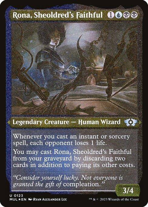 [Foil Etched] MUL 123 Rona, Sheoldred's Faithful (0123 - Foil Etched) U