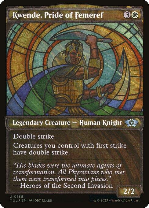 [Foil] MUL 135 Kwende, Pride of Femeref (0135 - Halo Foil) U