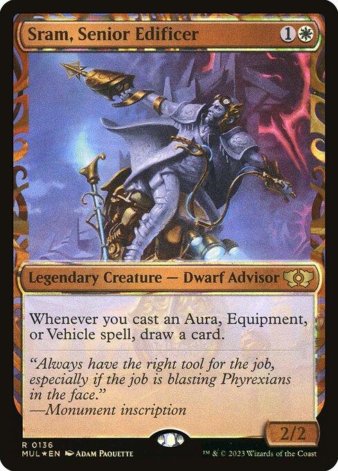 [Foil] MUL 136 Sram, Senior Edificer (0136 - Halo Foil) R