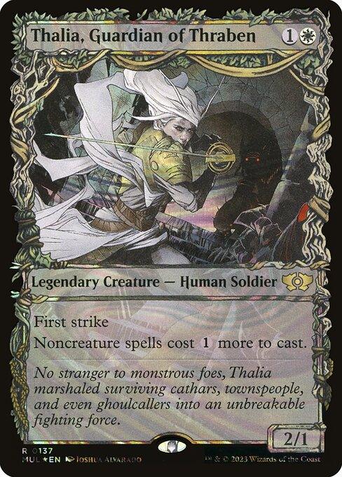 [Foil] MUL 137 Thalia, Guardian of Thraben (0137 - Halo Foil) R