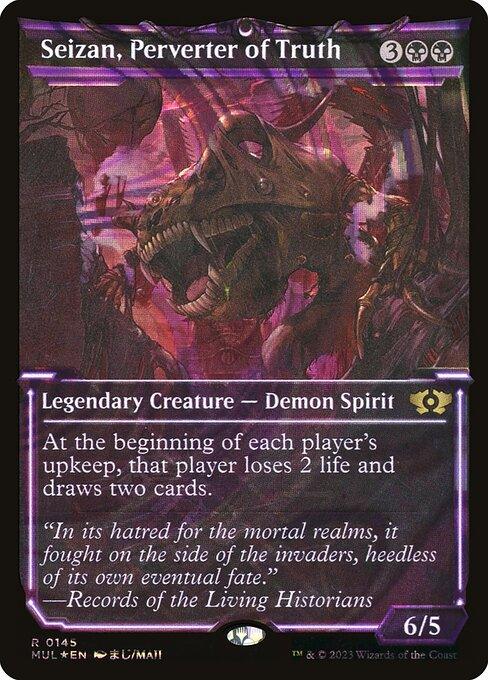 [Foil] MUL 145 Seizan, Perverter of Truth (0145 - Halo Foil) R
