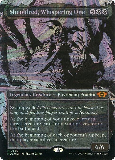 [Foil] MUL 146 Sheoldred, Whispering One (0146 - Halo Foil) M