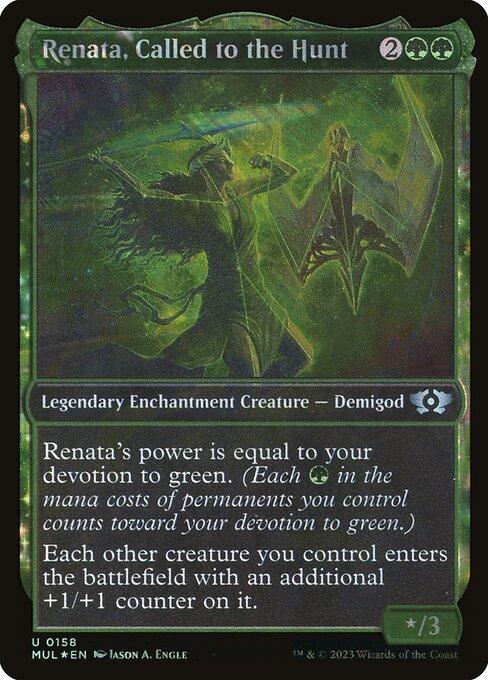 [Foil] MUL 158 Renata, Called to the Hunt (0158 - Halo Foil) U