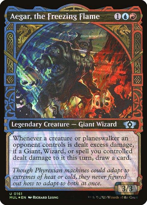 [Foil] MUL 161 Aegar, the Freezing Flame (0161 - Halo Foil) U