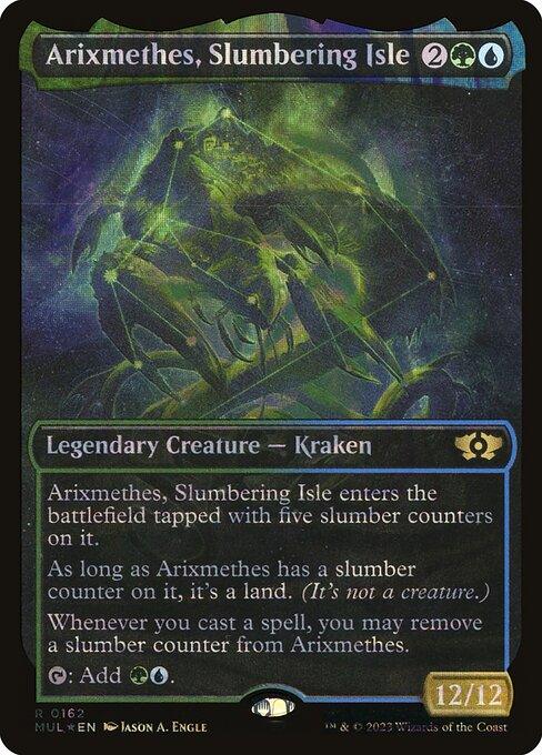 [Foil] MUL 162 Arixmethes, Slumbering Isle (0162 - Halo Foil) R