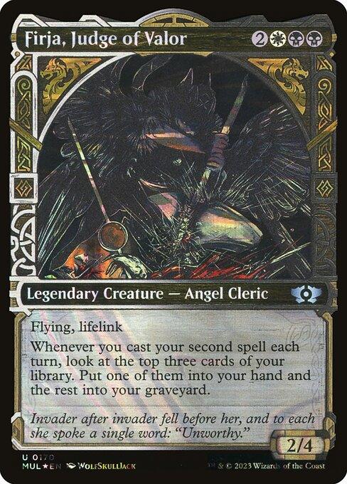 [Foil] MUL 170 Firja, Judge of Valor (0170 - Halo Foil) U