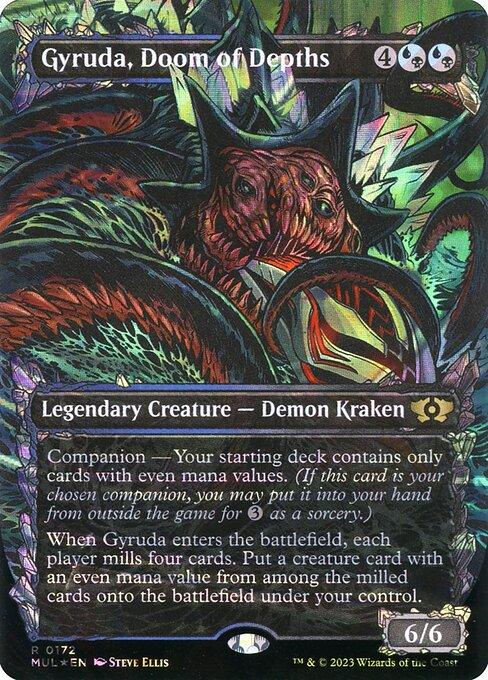 [Foil] MUL 172 Gyruda, Doom of Depths (0172 - Halo Foil) R