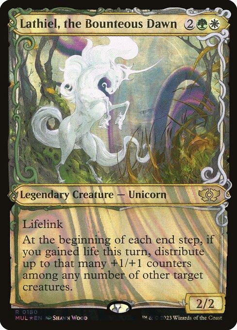 [Foil] MUL 180 Lathiel, the Bounteous Dawn (0180 - Halo Foil) R