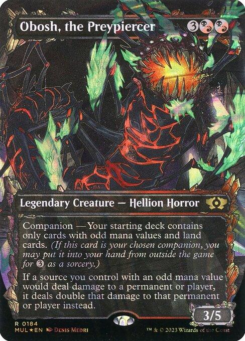 [Foil] MUL 184 Obosh, the Preypiercer (0184 - Halo Foil) R