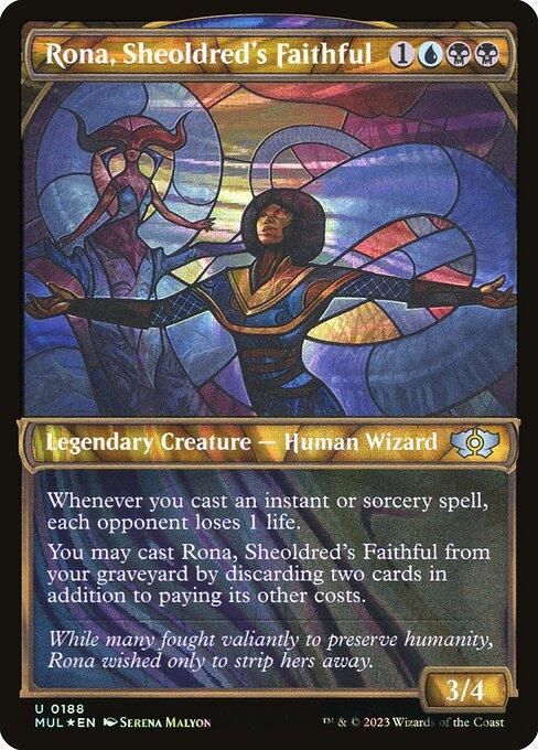 [Foil] MUL 188 Rona, Sheoldred's Faithful (0188 - Halo Foil) U