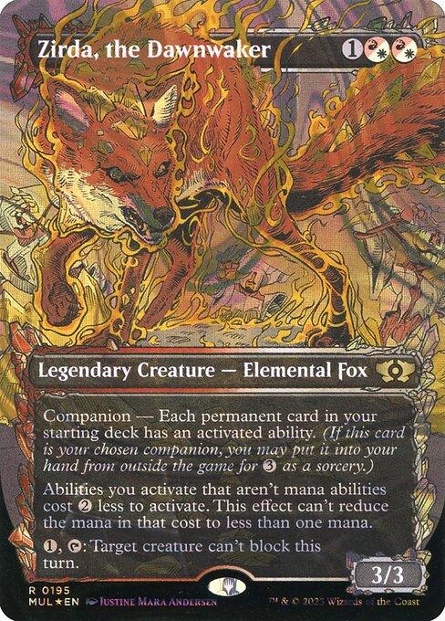 [Foil] MUL 195 Zirda, the Dawnwaker (0195 - Halo Foil) R