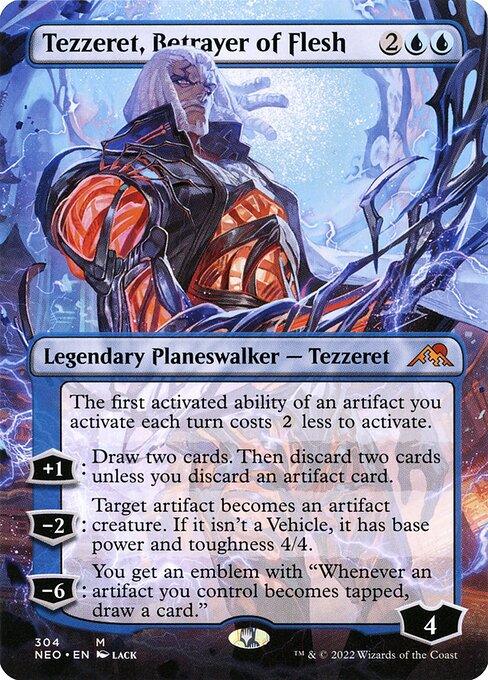 NEO 304 Tezzeret, Betrayer of Flesh (Borderless) M