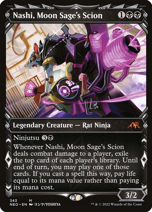 [Foil] NEO 343 Nashi, Moon Sage's Scion (Showcase) M