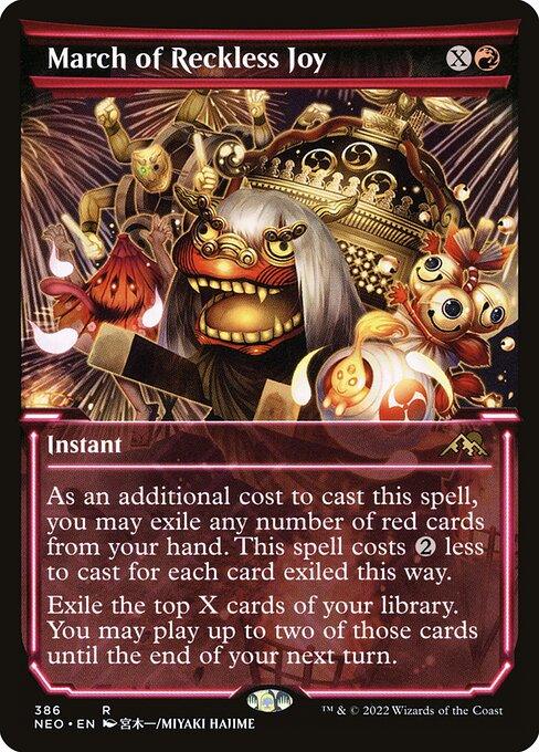 [Foil] NEO 386 March of Reckless Joy (Showcase) R
