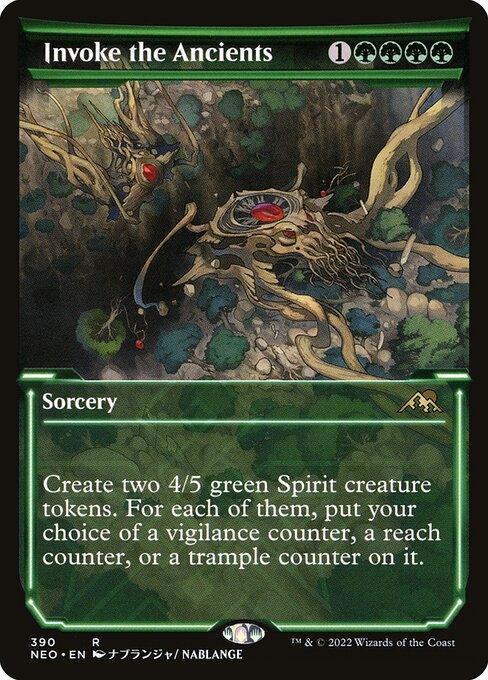 [Foil] NEO 390 Invoke the Ancients (Showcase) R