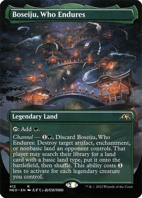 [Foil] NEO 412 Boseiju, Who Endures (Borderless) R