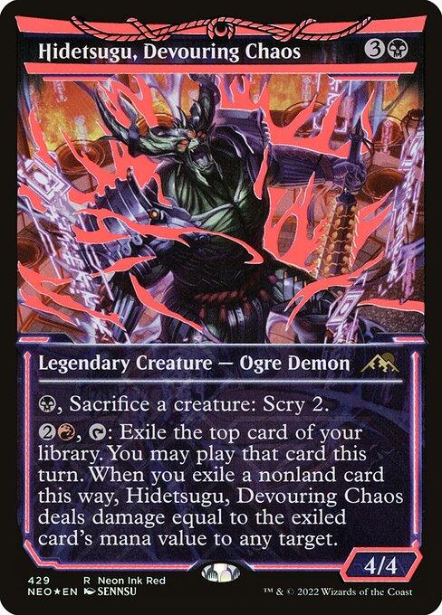 NEO 429 Hidetsugu, Devouring Chaos (Showcase - 429 - Neon Ink Red) R