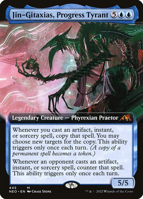 [Foil] NEO 445 Jin-Gitaxias, Progress Tyrant (Extended Art) M