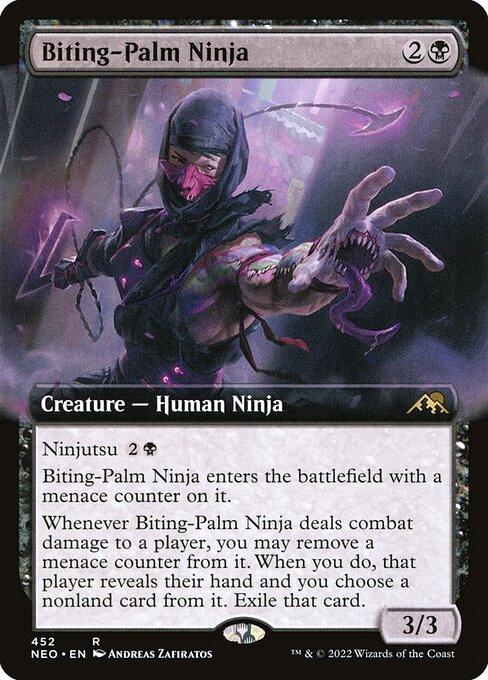 [Foil] NEO 452 Biting-Palm Ninja (Extended Art) R