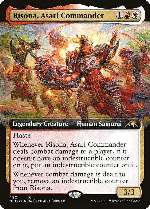 [Foil] NEO 492 Risona, Asari Commander (Extended Art) R