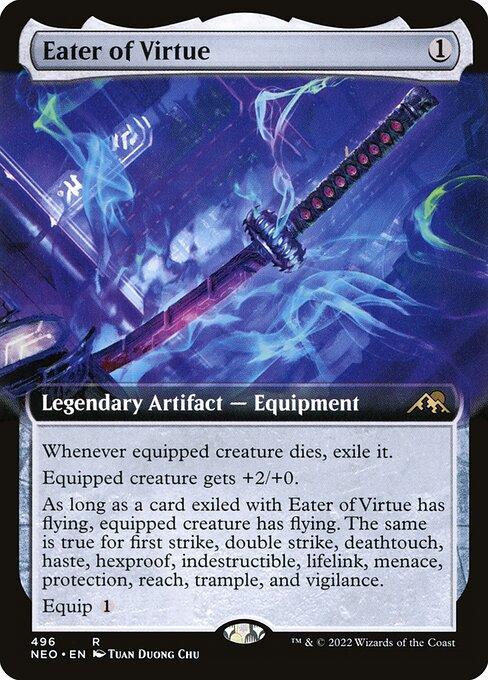 [Foil] NEO 496 Eater of Virtue (Extended Art) R