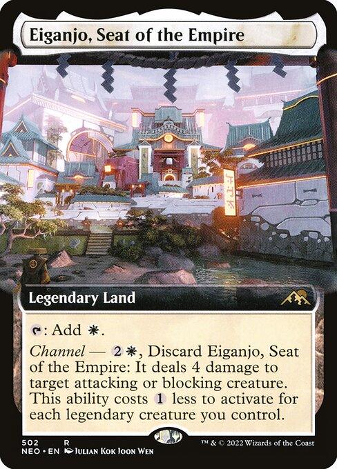 [Foil] NEO 502 Eiganjo, Seat of the Empire (Extended Art) R