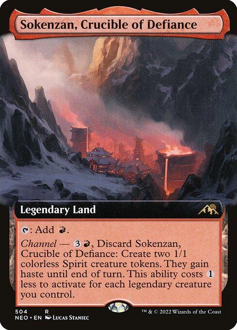 [Foil] NEO 504 Sokenzan, Crucible of Defiance (Extended Art) R