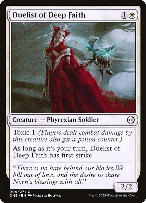 [Foil] ONE 009 Duelist of Deep Faith C