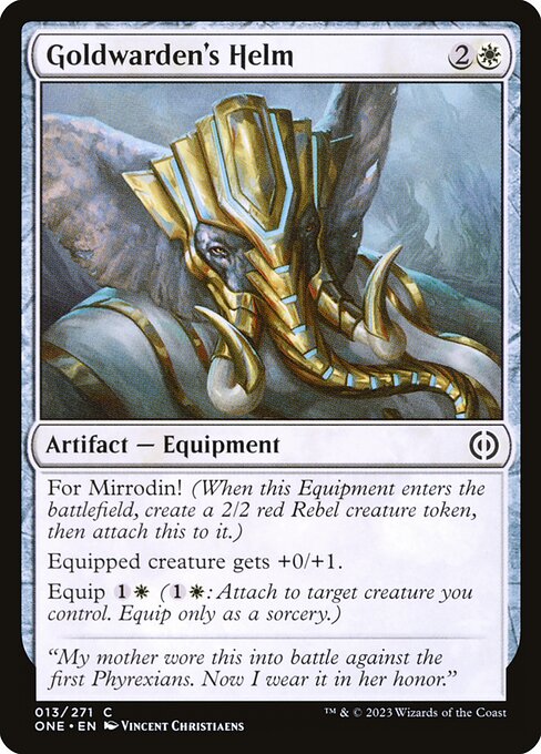 [Foil] ONE 013 Goldwarden's Helm C