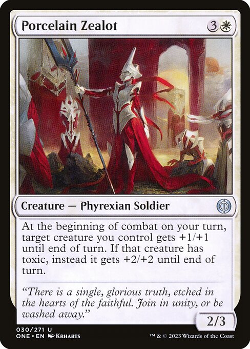 [Foil] ONE 030 Porcelain Zealot U