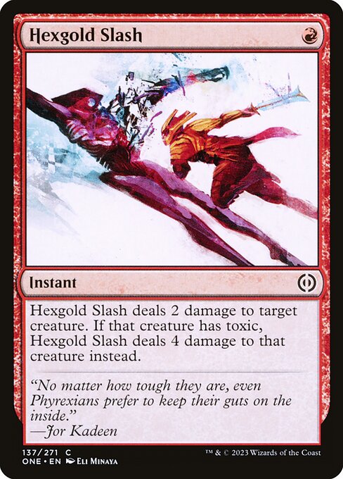 [Foil] ONE 137 Hexgold Slash C