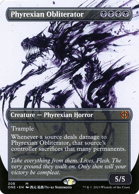 ONE 308 Phyrexian Obliterator (308 - Borderless Ichor) M